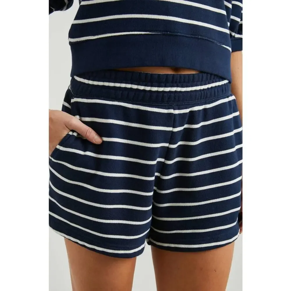 Rails Jane Shorts in Navy White Stripe L - Picture 3 of 4